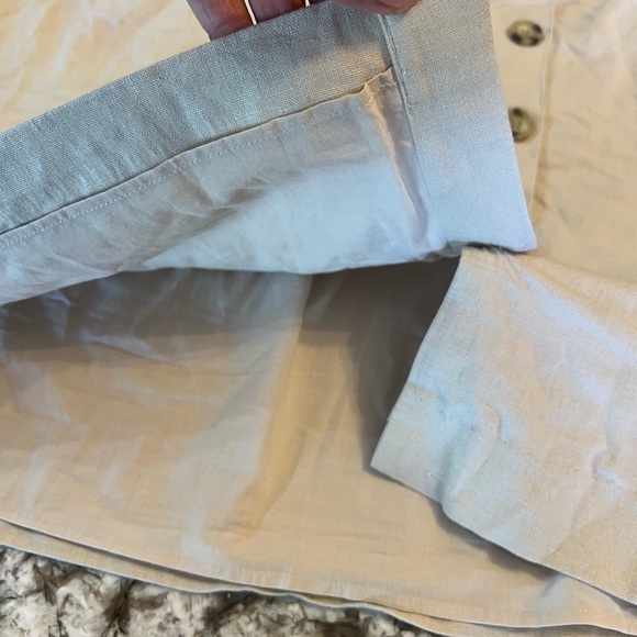 Loft Skirt Beige Tan Button Front Linen Viscose Women's Size 10 Medium Large
Bbc - Picture 6 of 8